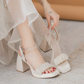 Tacones Mary Jane altos, gruesos e impermeables con plataforma para mujer